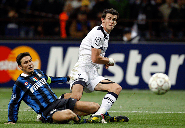 Javier Zanetti scored in the 2nd minute against Spurs.