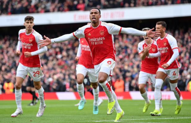 Gabriel Magalhaes scored twice from corner kicks